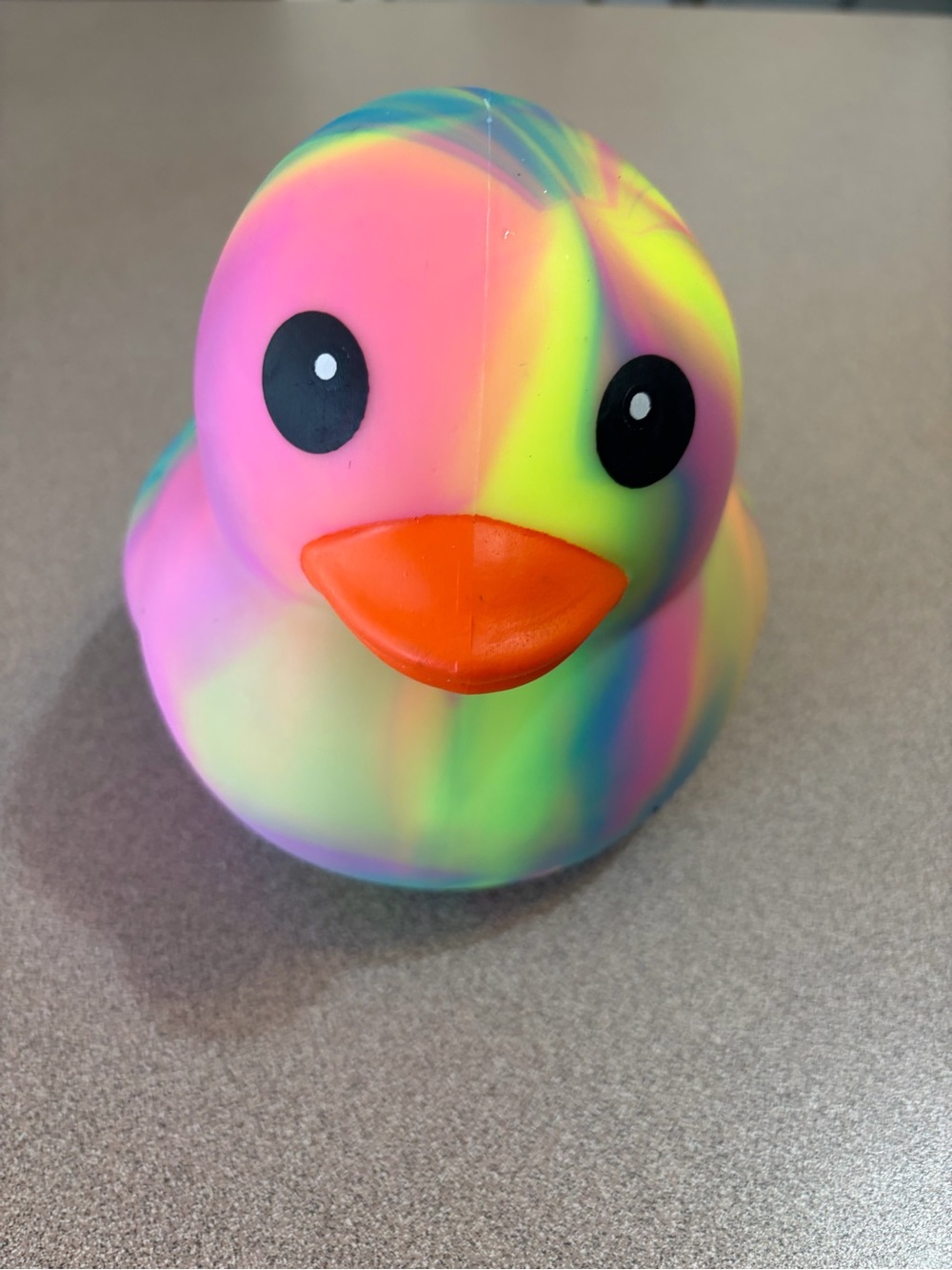 Squeeezy Rainbow Tie-Dye Rubber Duck